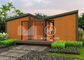 Steel Framed Prefabricated Guest House , Sandwich Wall Panel Prefab Cabin Homes