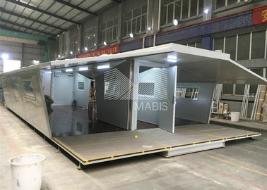 Custom Layout Foldable Container Homes , Sandwich Panel Collapsible Container House