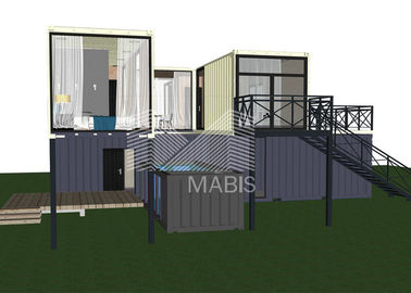 European Style Prefab Container Homes Luxury Fully Assembly 40ft Shipping Container